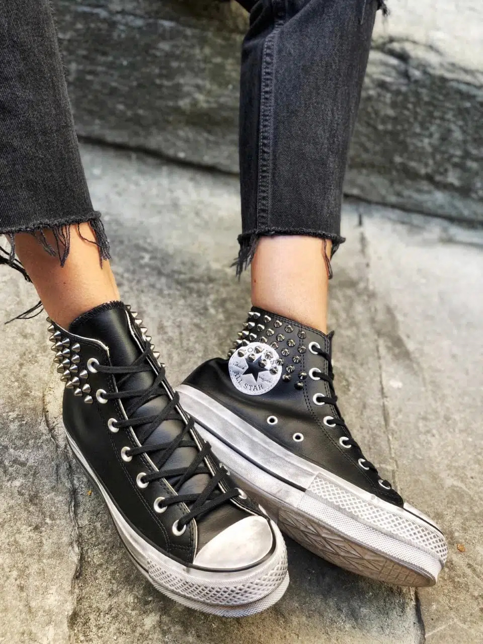 Converse Platform Leather Black Collar - foto 3