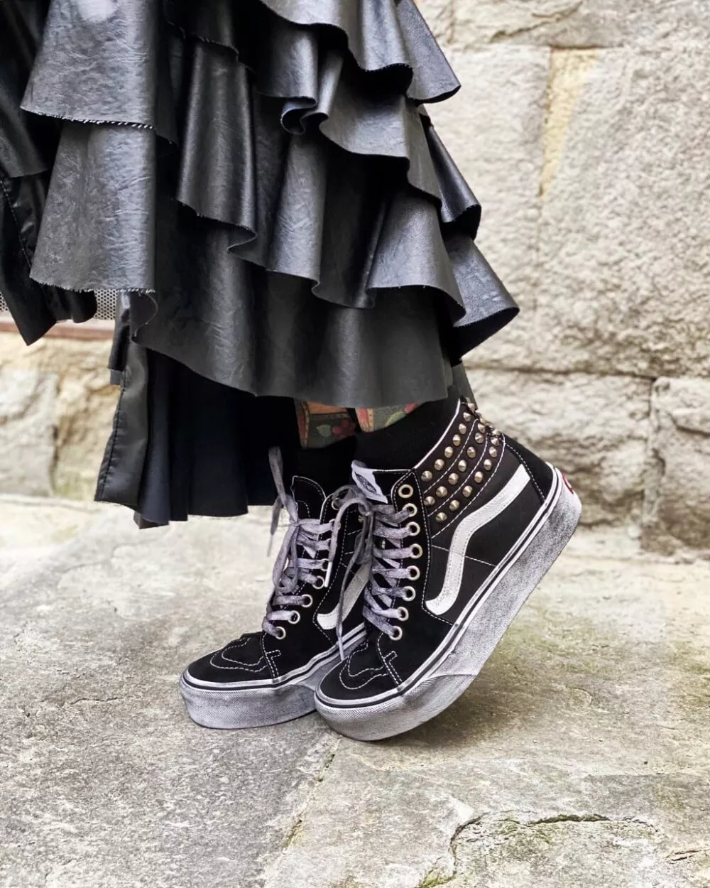 Vans Sk8-Hi Platform Black Borchie - foto 3