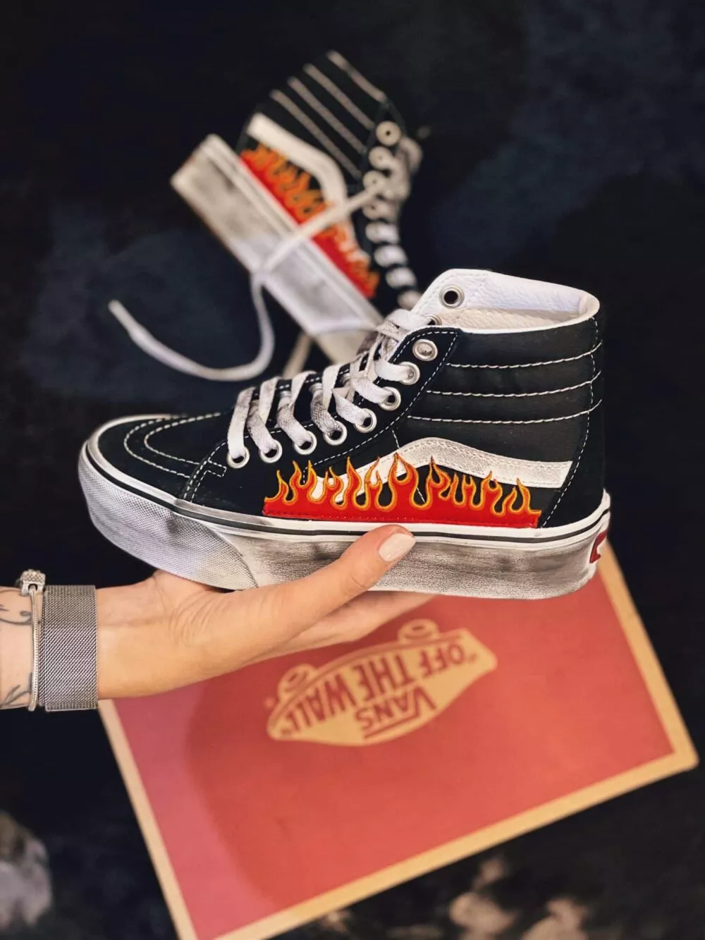 Vans Sk8-Hi Platform Black Flame