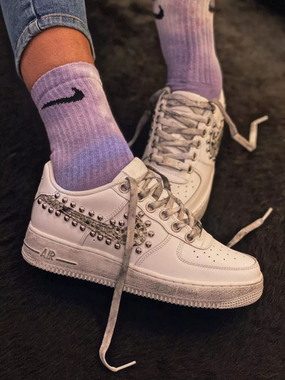 NIKE Air Force Low White Cob Borchie SAMPLE SALE