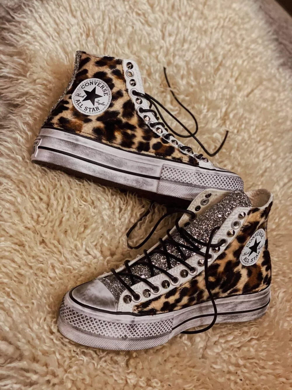 CONVERSE PLATFORM HIGH White Super Leo SAMPLE SALE