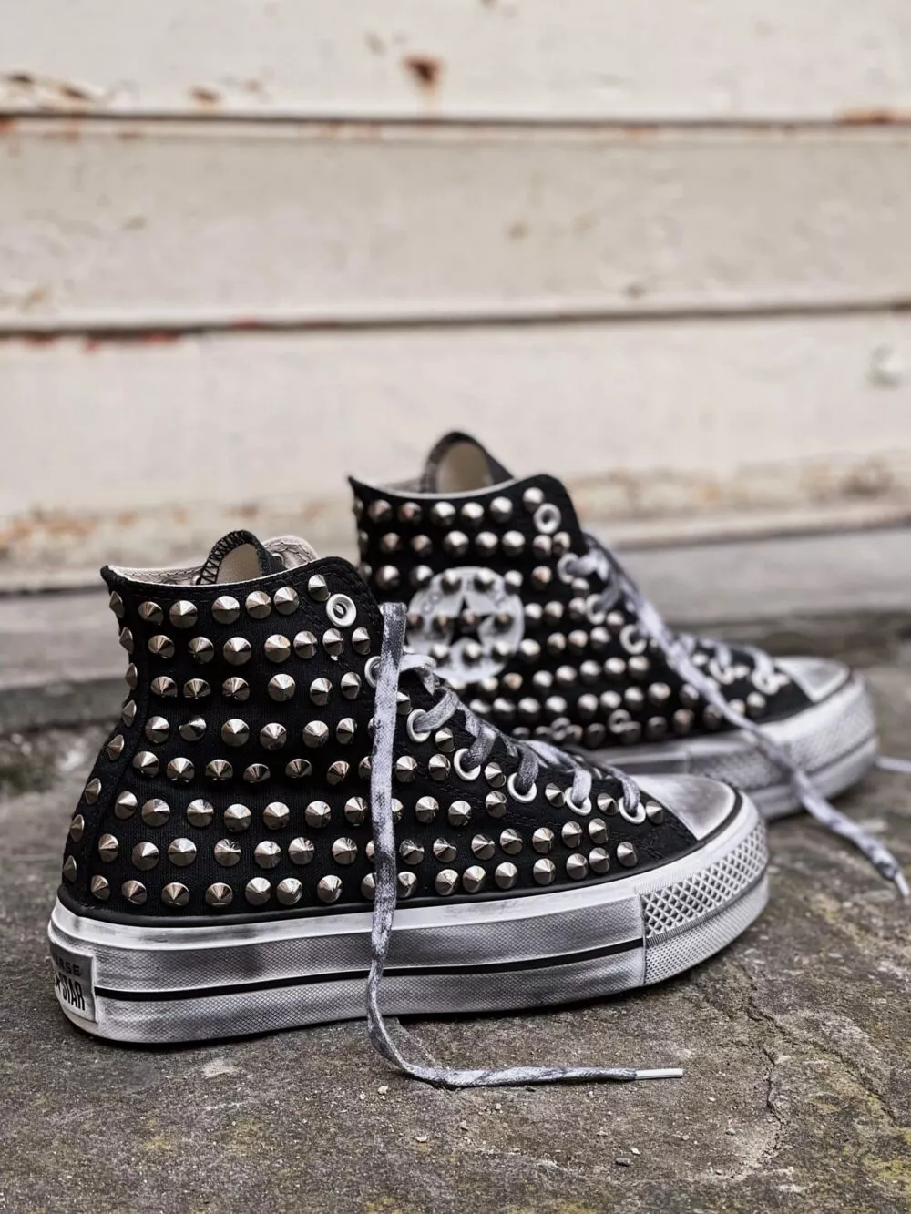 CONVERSE PLATFORM HIGH FULL Borchie Black SAMPLE SALE - foto 3