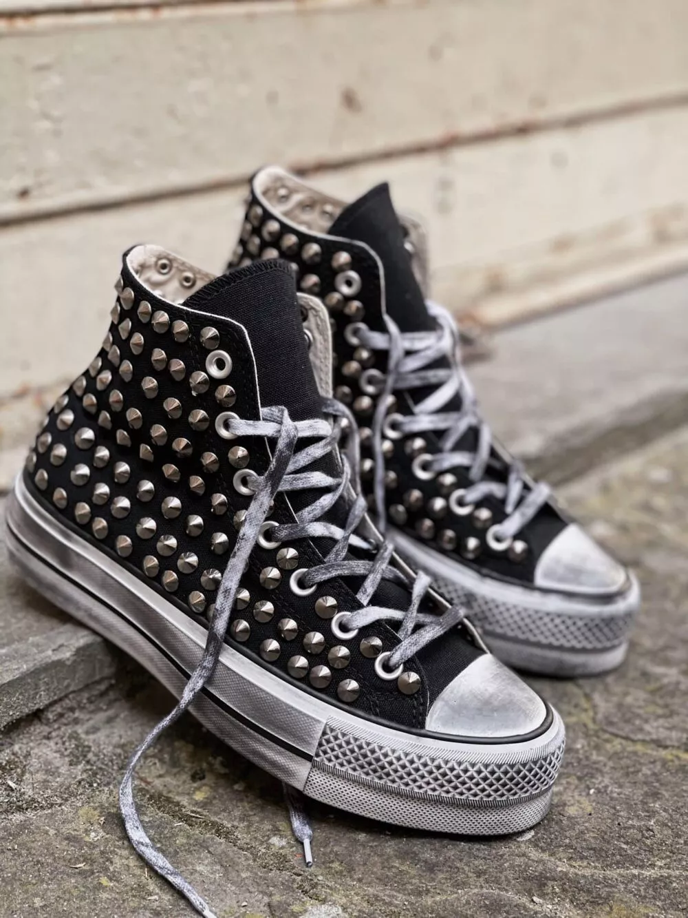 CONVERSE PLATFORM HIGH FULL Borchie Black SAMPLE SALE - foto 2