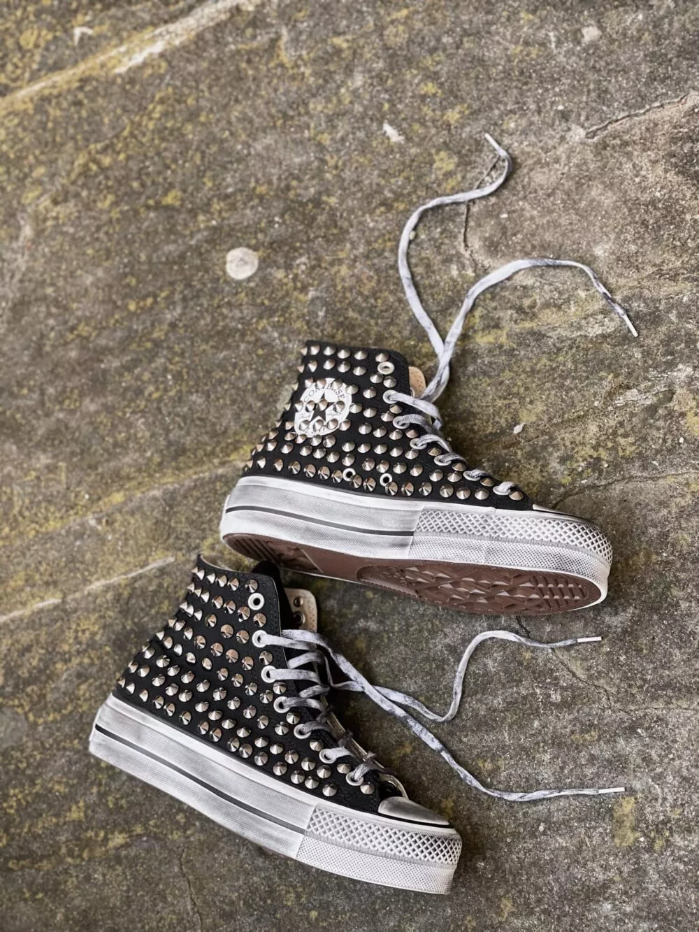 CONVERSE PLATFORM HIGH FULL Borchie Black SAMPLE SALE - foto 4
