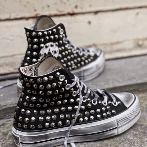 CONVERSE PLATFORM HIGH FULL Borchie Black