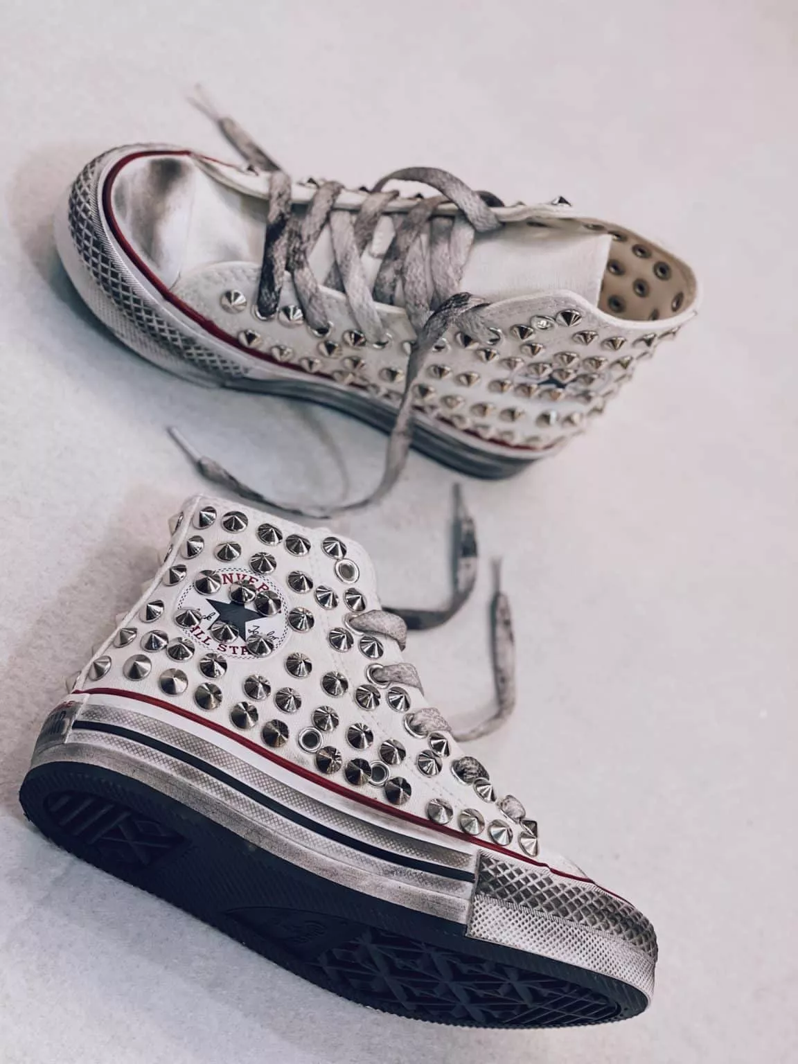 Converse High Platform White Full Borchie (Kids) - foto 2