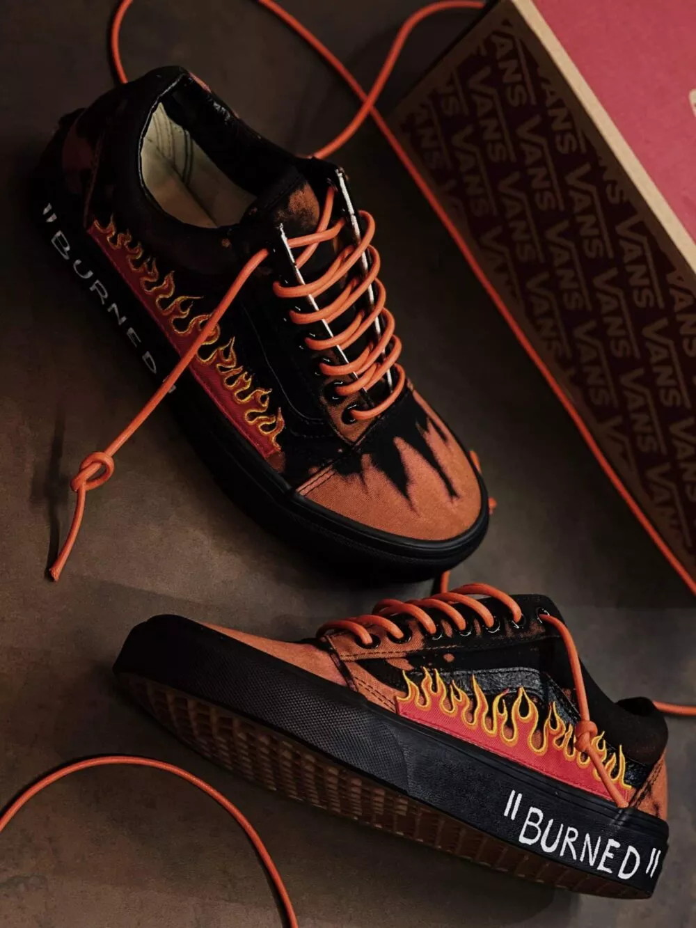 Vans Old Skool Flame Over Dyed Burned
