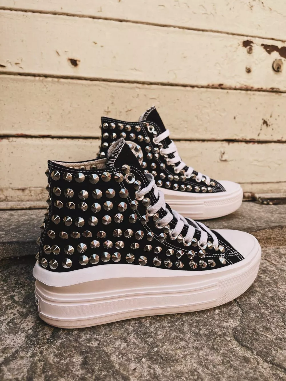 CONVERSE Platform High MOVE LTD Black FULL Borchie
