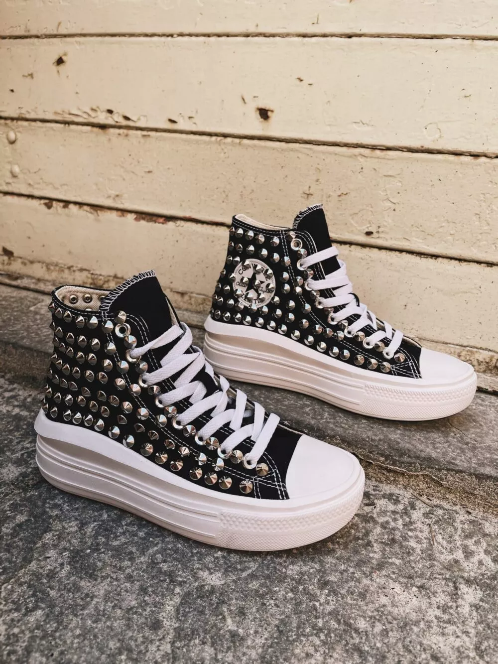 CONVERSE Platform High MOVE LTD Black FULL Borchie - foto 2