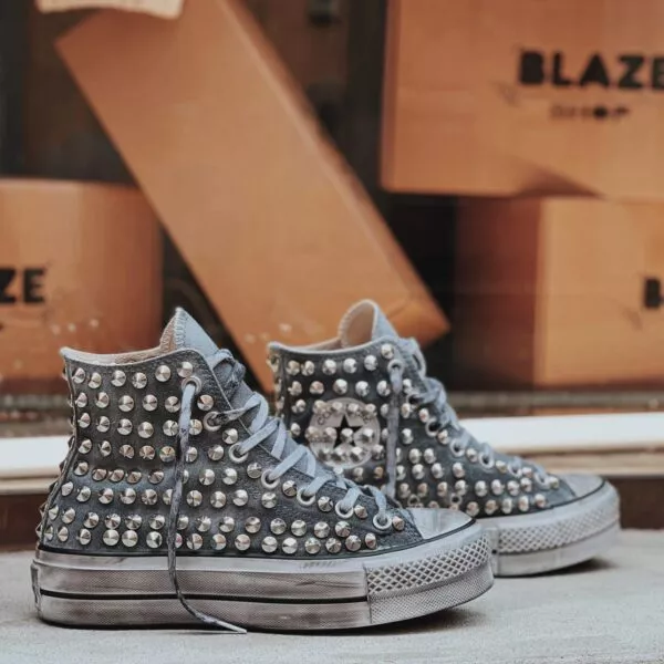 CONVERSE LTD High Platform Grey FULL Borchie