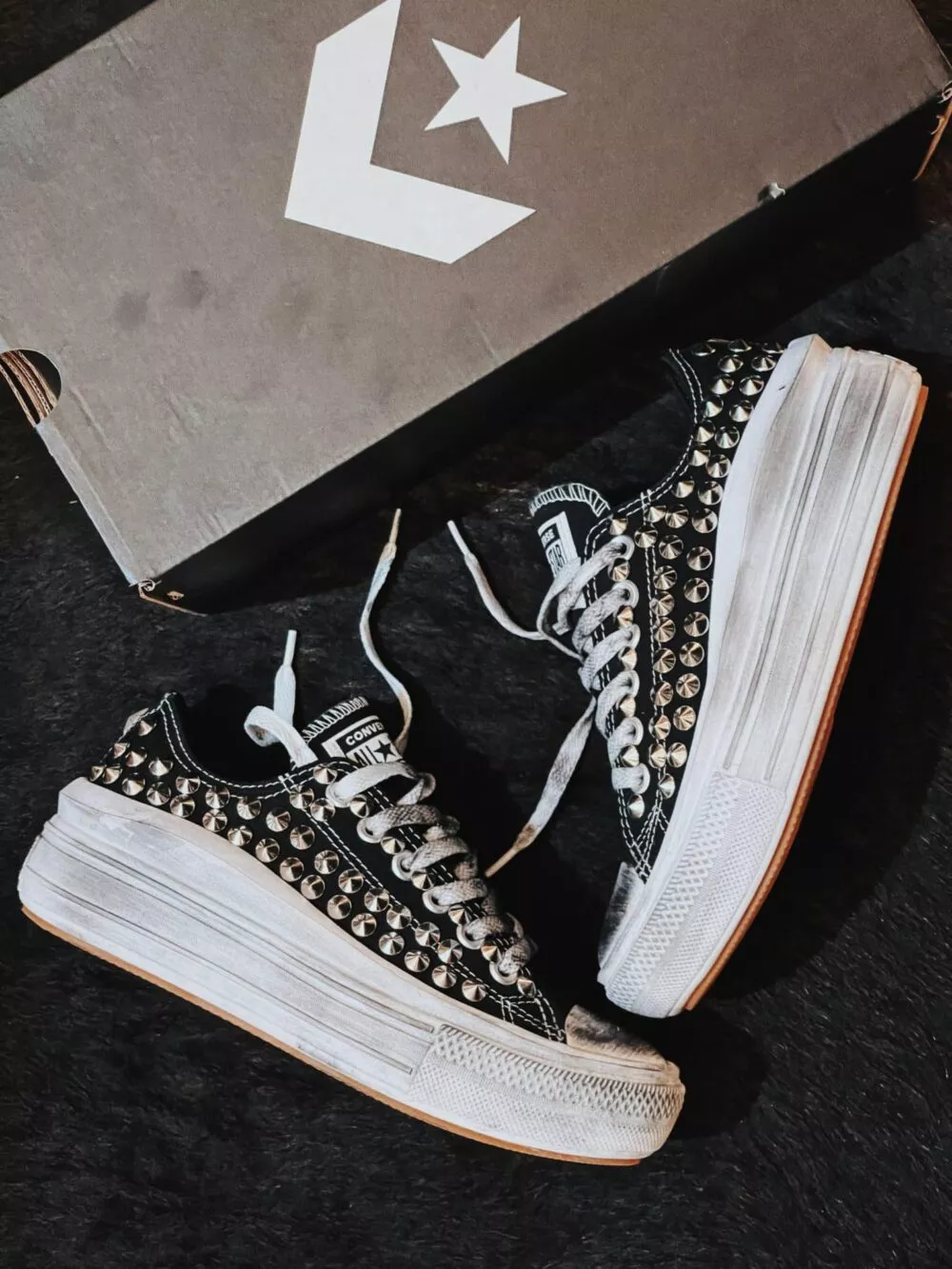 Converse Ltd Platform Low Move Black Full Borchie