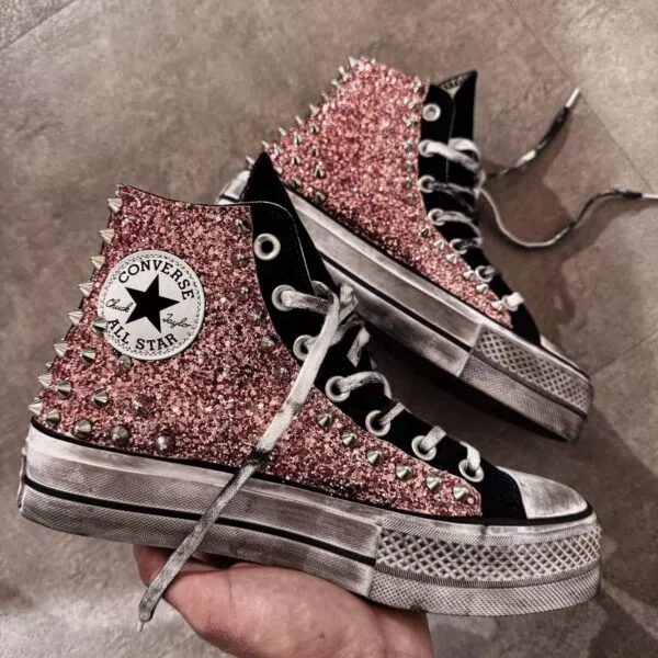 CONVERSE HIGH Platform Black MANHATTAN