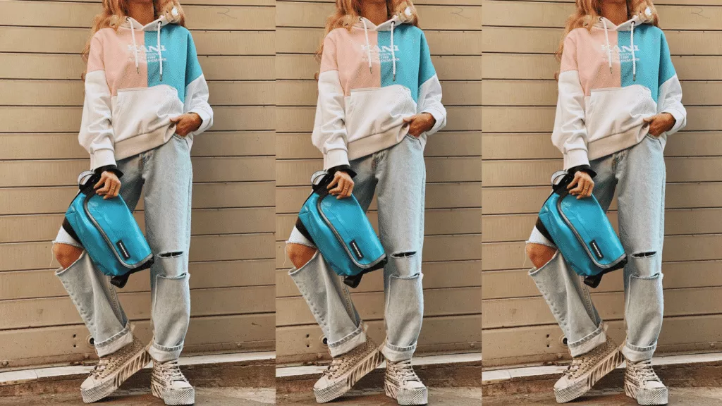 outfit con converse e jeans strappati