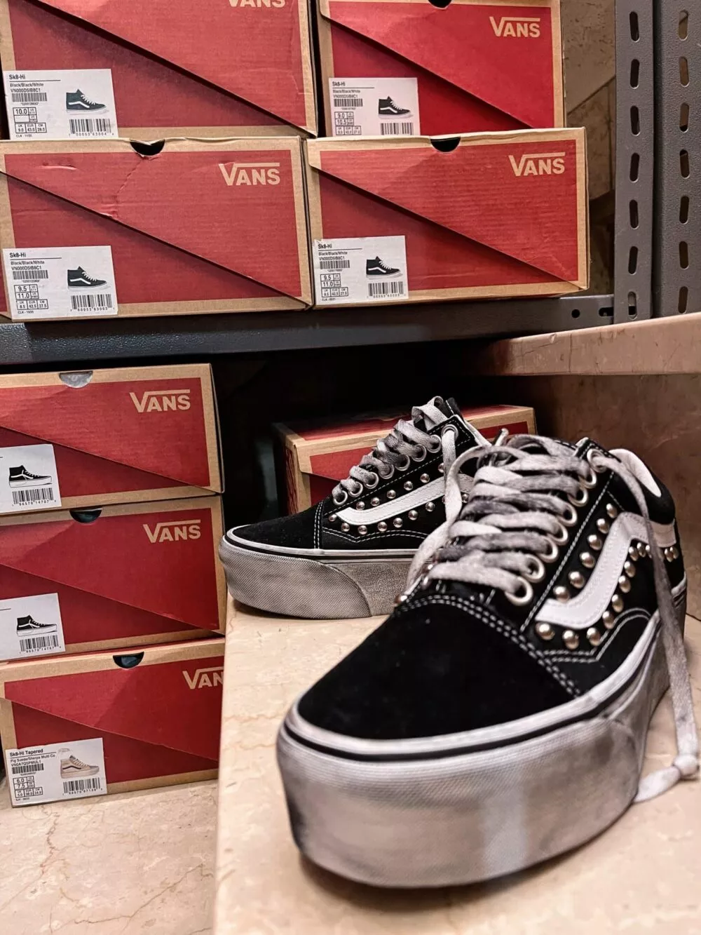 Vans OLD SKOOL SUPER Platform Borchie Sferiche - foto 3