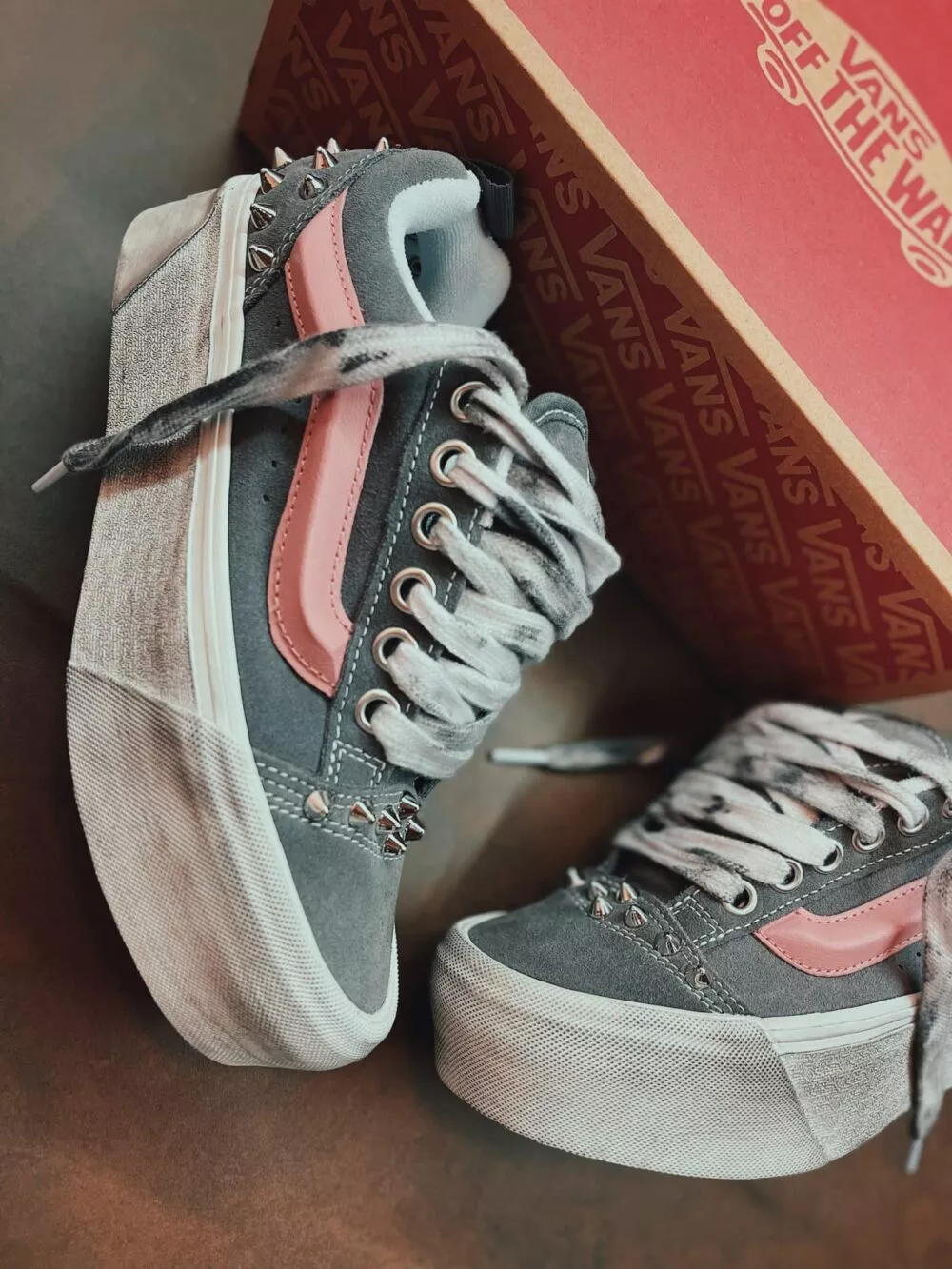 VANS KNU STACK Grey / Lollipop Borchie - foto 2