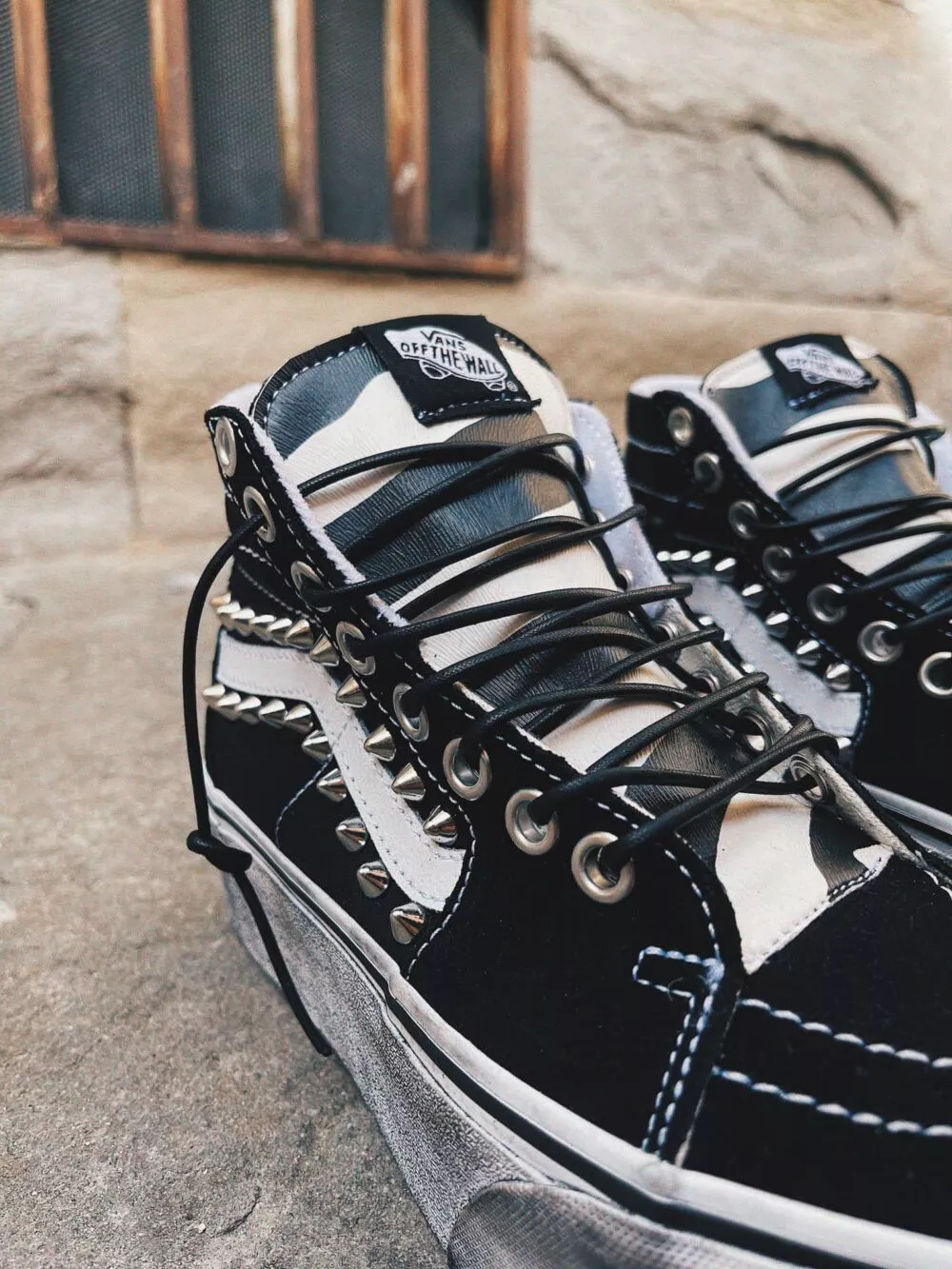 Vans SK8-HI SUPER PLATFORM Zebra Borchie - foto 3