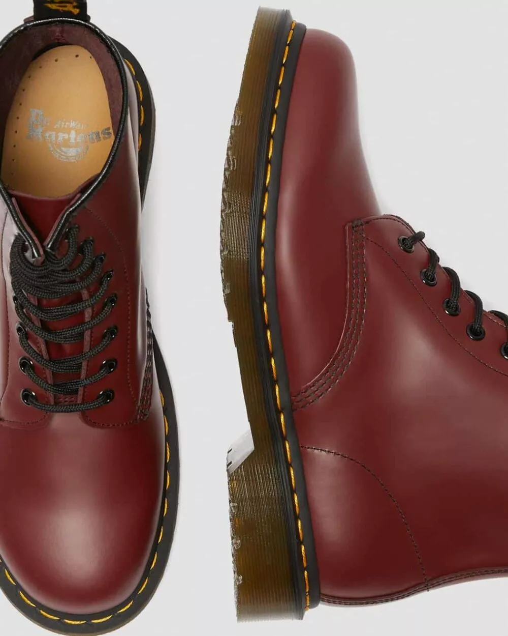 DR MARTENS STIVALI 1460 SMOOTH CHERRY RED - foto 6