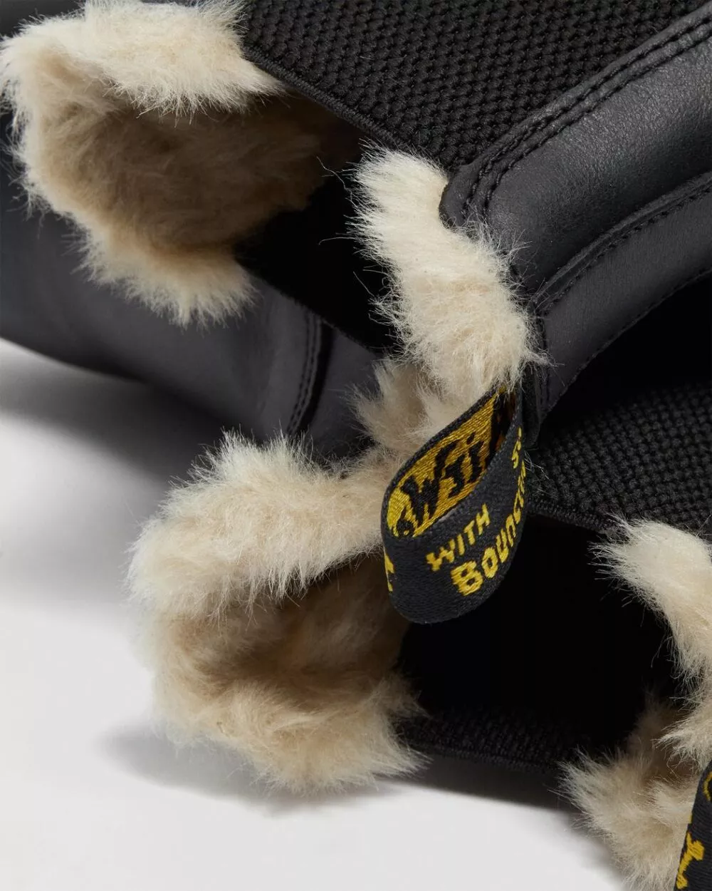 DR MARTENS STIVALETTI CHELSEA DI PELLE CON RIVESTIMENTO IN PELLICCIA 2976 LEONORE - foto 4