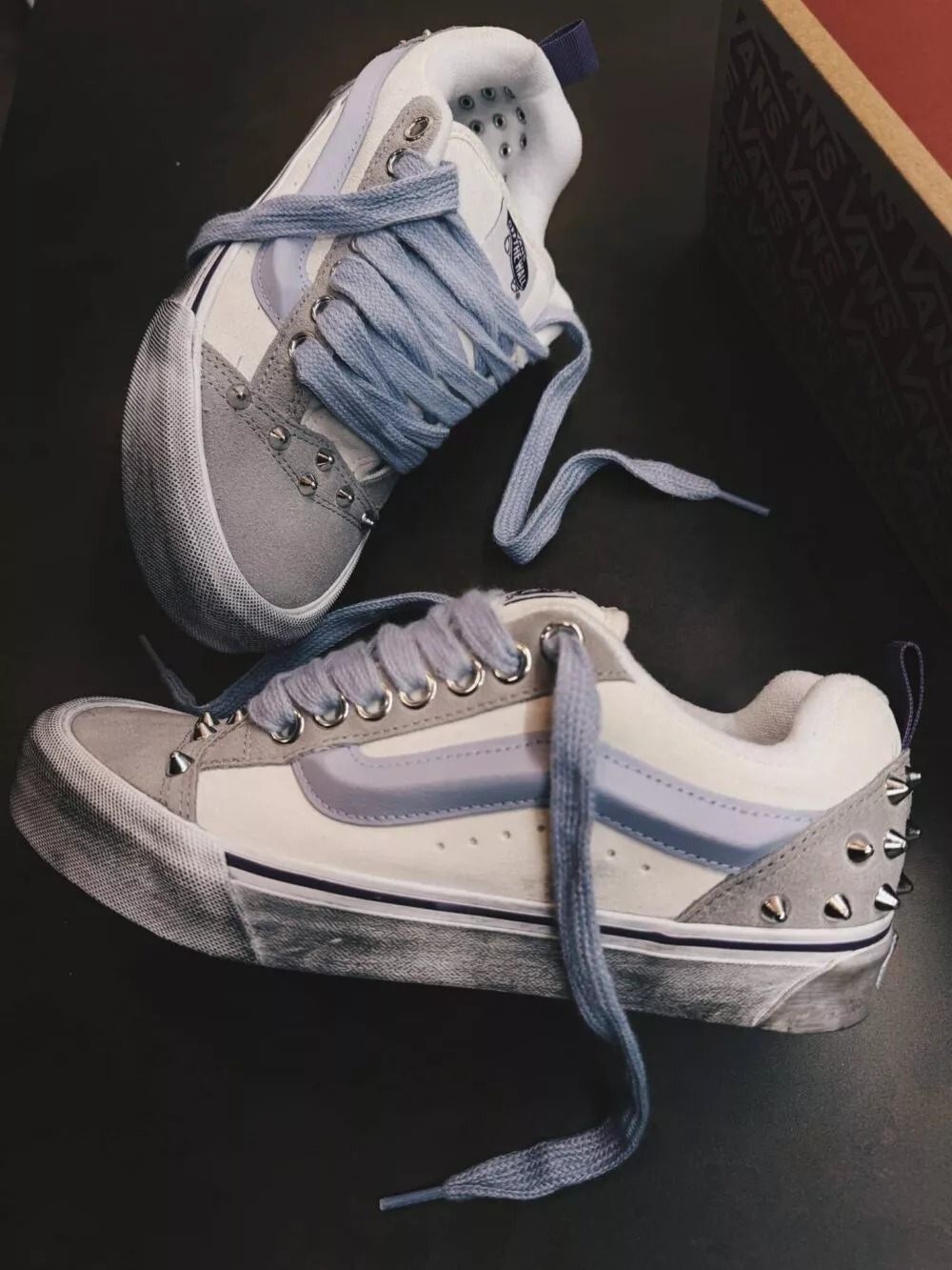 VANS KNU SKOOL Grey Lilac Borchie - foto 3
