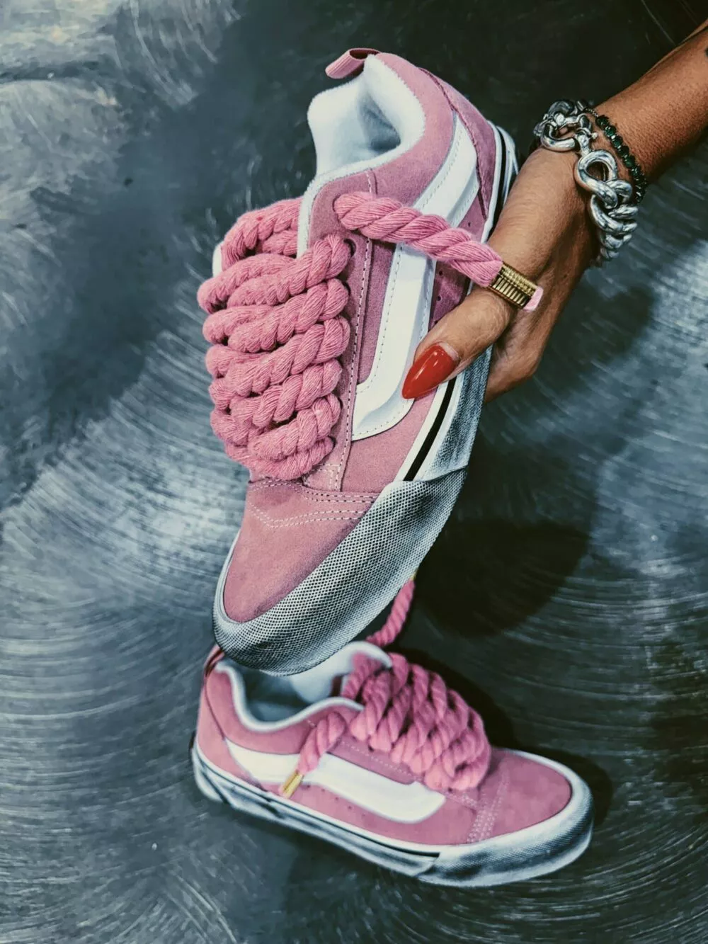 VANS KNU SKOOL Pink Foxglove ROPE LACE