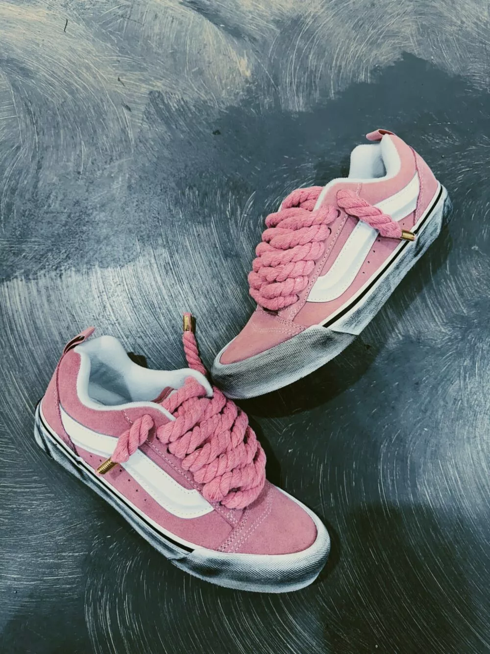 VANS KNU SKOOL Pink Foxglove ROPE LACE - foto 2