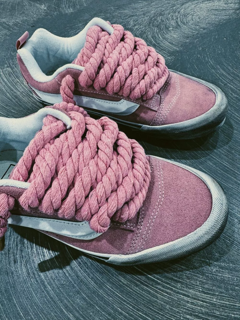 VANS KNU SKOOL Pink Foxglove ROPE LACE - foto 4