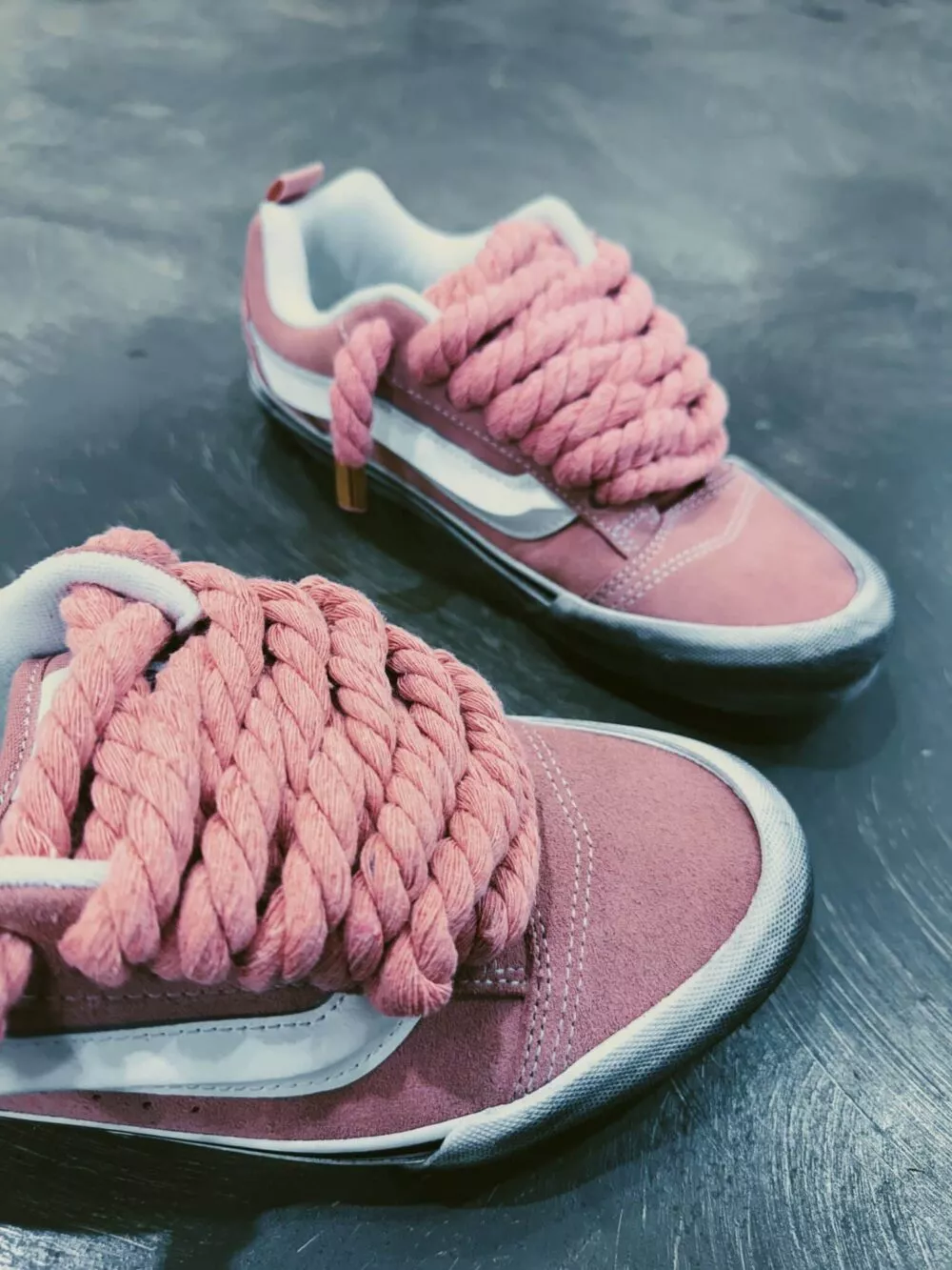 VANS KNU SKOOL Pink Foxglove ROPE LACE - foto 3