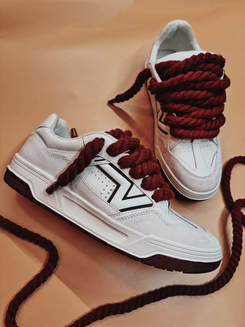 VANS UPLAND White Bordeaux ROPE LACE