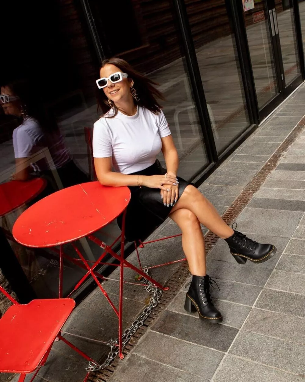 DR MARTENS STIVALI CON TACCO JESY IN PELLE SENDAL Black - foto 10