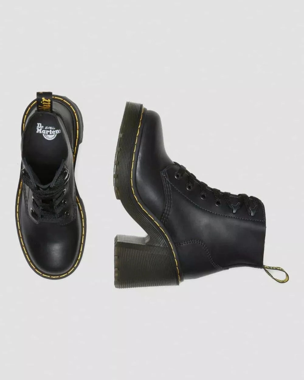 DR MARTENS STIVALI CON TACCO JESY IN PELLE SENDAL Black - foto 2