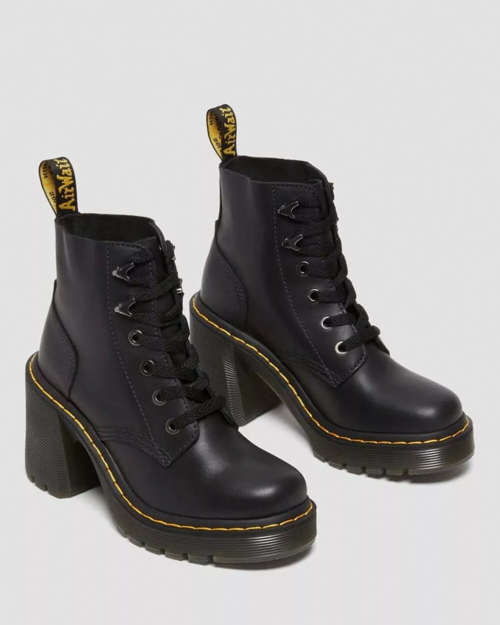 DR MARTENS STIVALI CON TACCO JESY IN PELLE SENDAL Black - foto 7