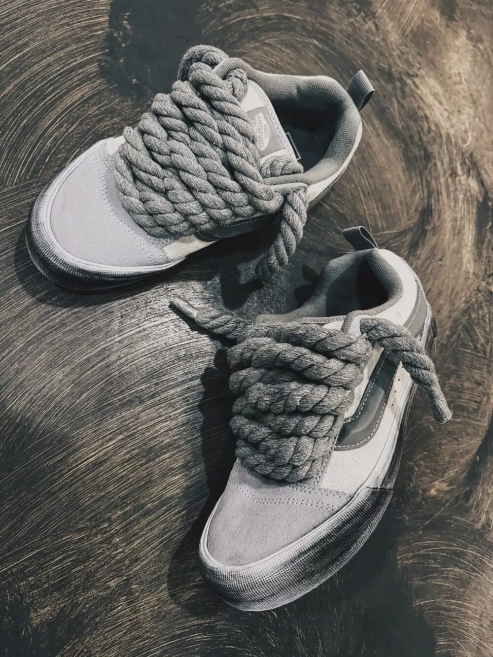 VANS KNU SKOOL Grey / True White GREY ROPE - foto 3