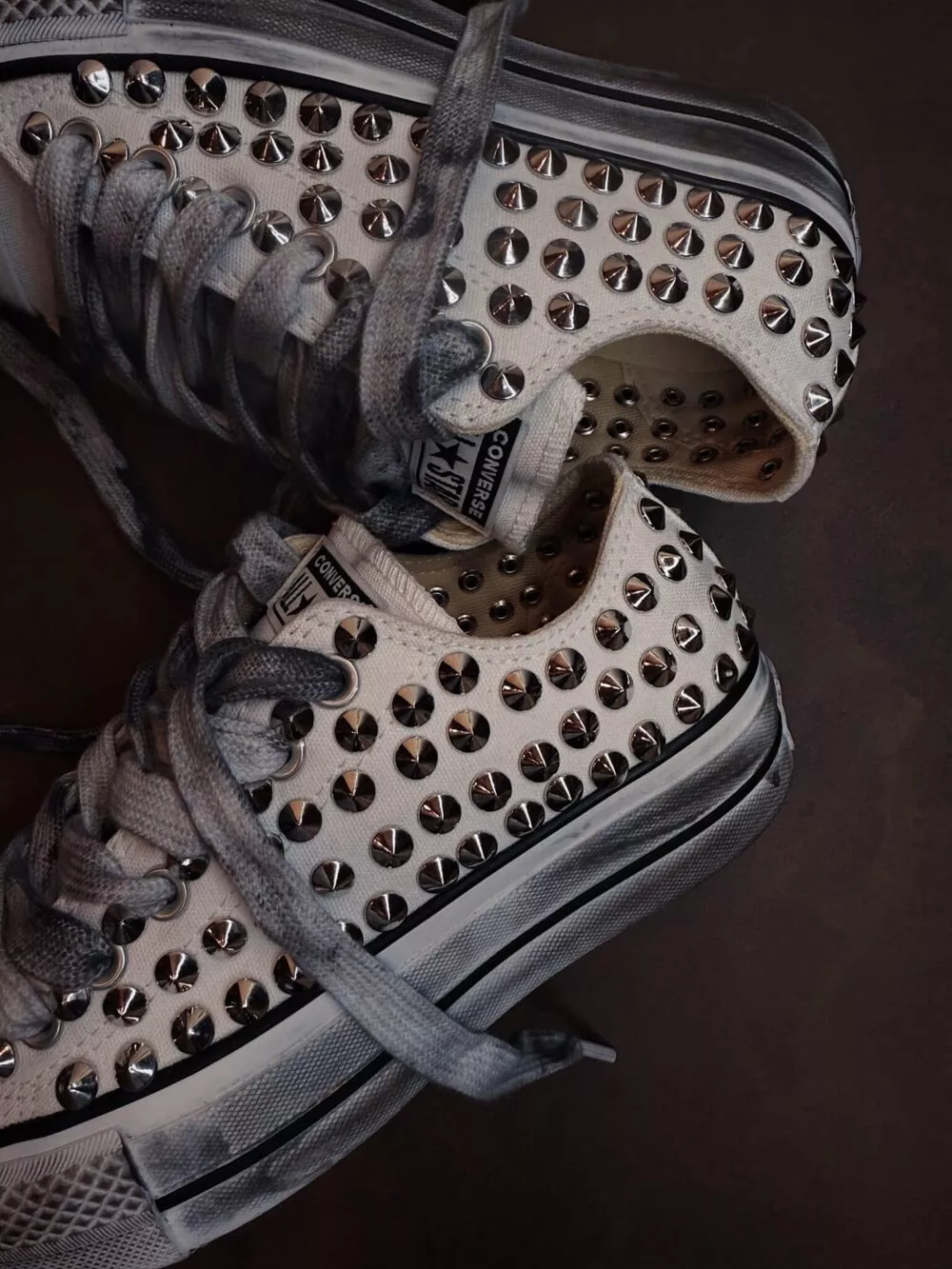 CONVERSE Platform Low FULL BORCHIE White SAMPLE SALE - foto 3