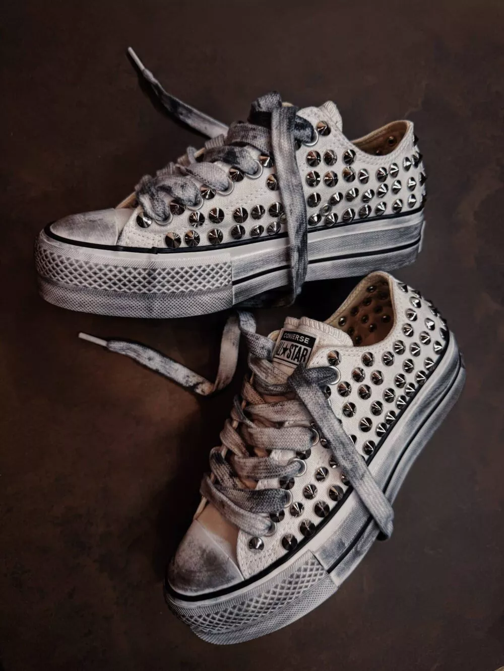 CONVERSE Platform Low FULL BORCHIE White SAMPLE SALE