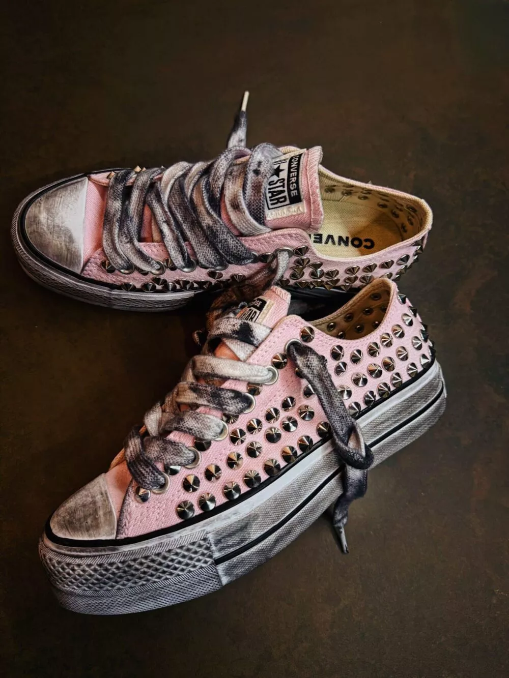 CONVERSE Platform Low FULL BORCHIE Sugar Berry - foto 3