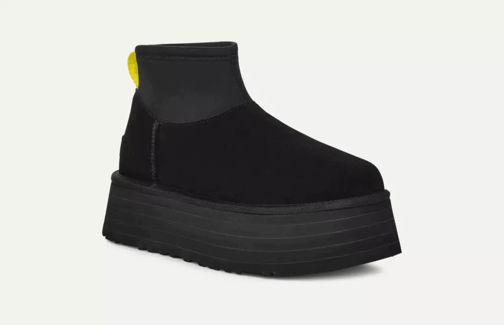 UGG CLASSIC MINI DIPPER Black - foto 2
