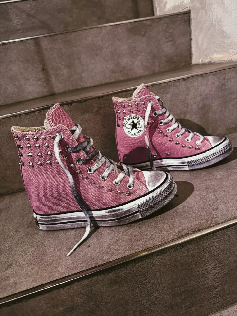 CONVERSE Platform WEDGE Cliffside Rose BORCHIE SAMPLE SALE - foto 2