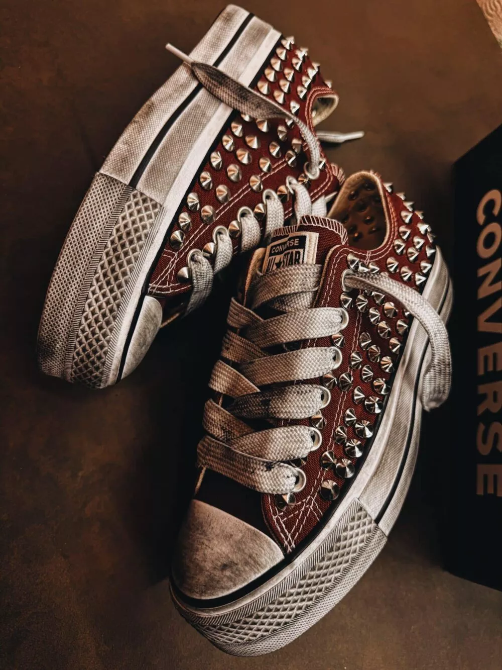 CONVERSE Platform Low FULL BORCHIE Terracotta SAMPLE SALE
