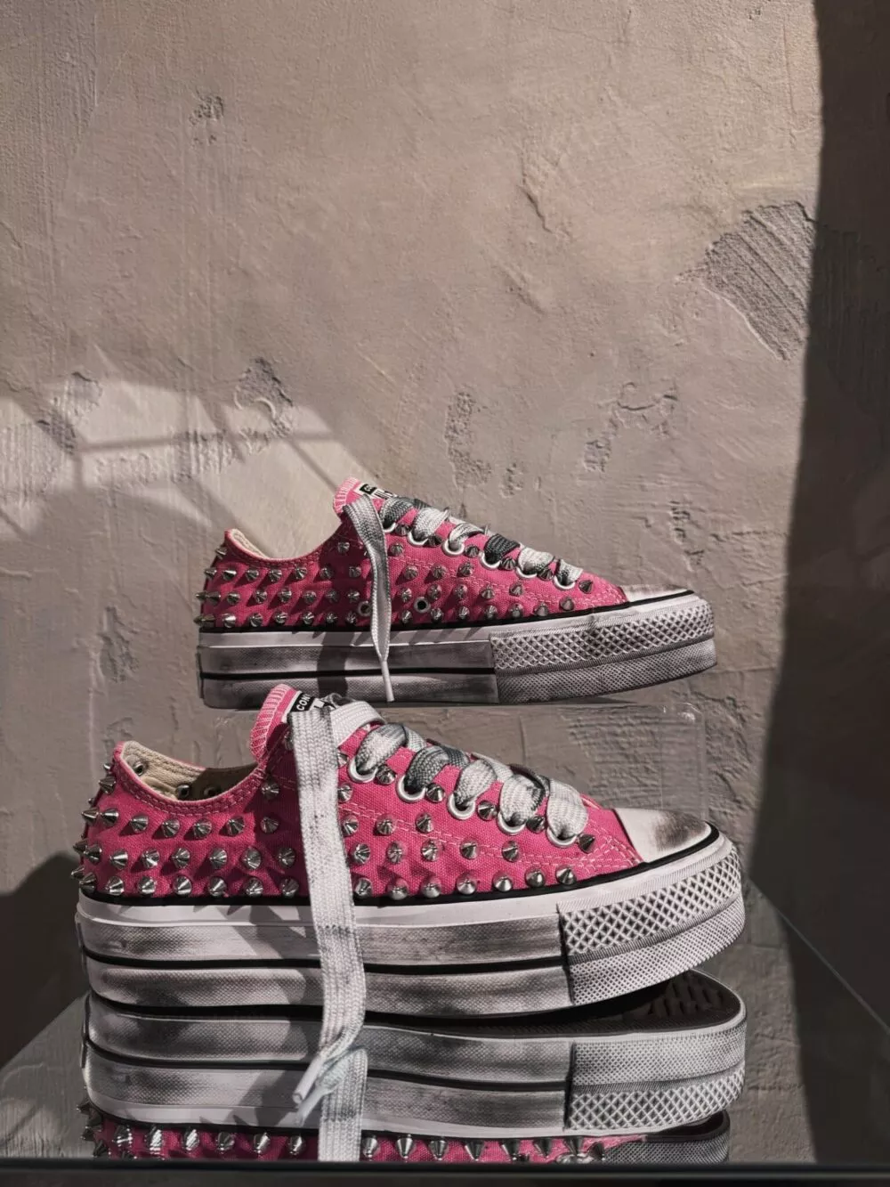 CONVERSE Platform Low SPIKEY PINK - foto 5