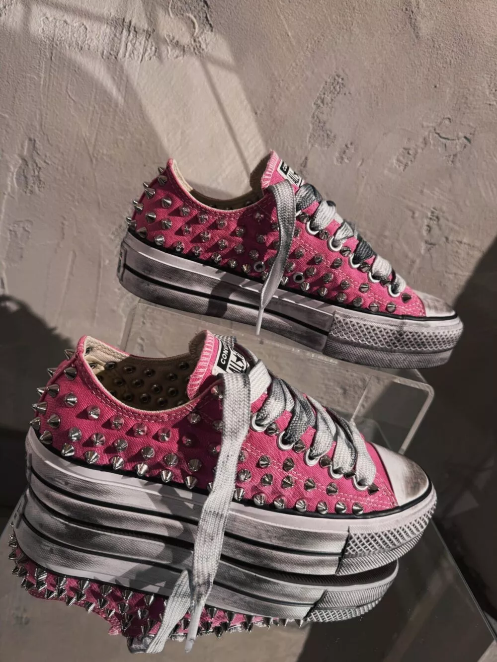 CONVERSE Platform Low SPIKEY PINK - foto 2