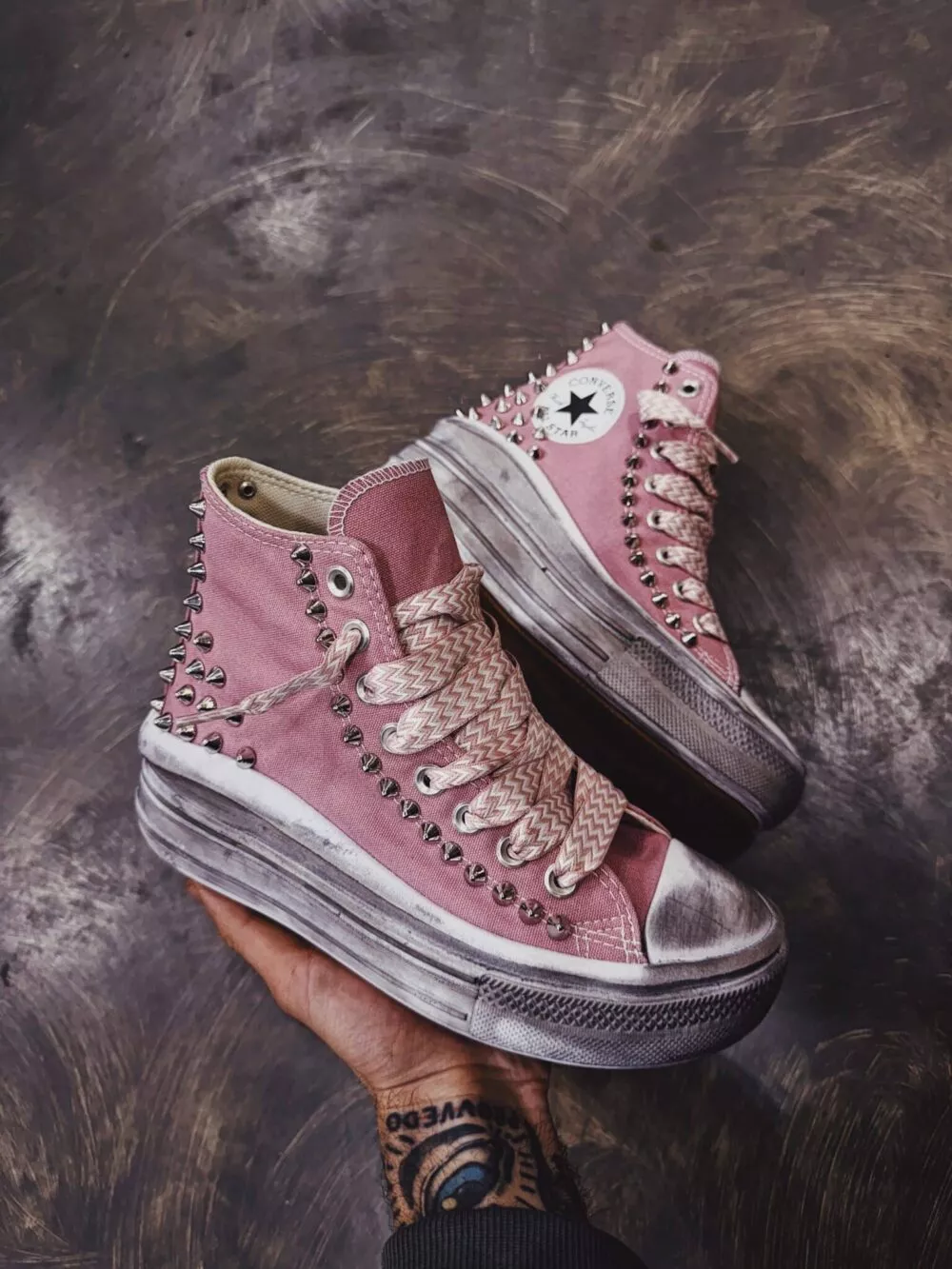 CONVERSE Platform High MOVE Rose Spike - foto 3