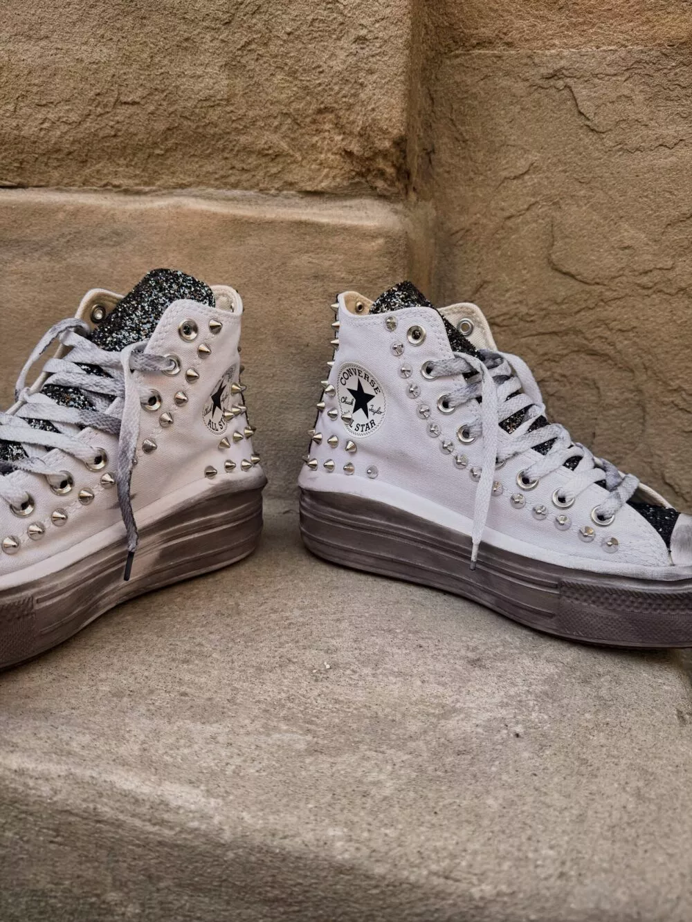 CONVERSE Platform High MOVE White Glitter - foto 5
