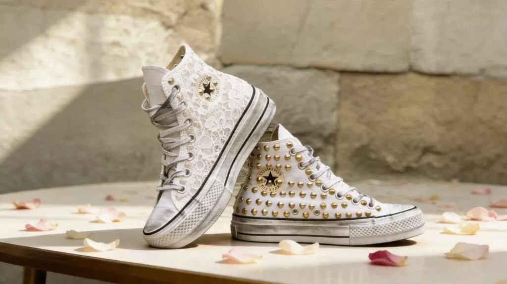 Converse sposa bianche o colorate: come scegliere