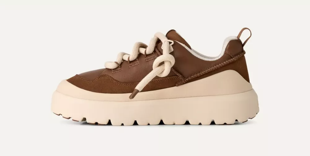 UGG HERITAGE UTILITY Sneakers Uomo Dark Chestnut Whitecap - foto 3
