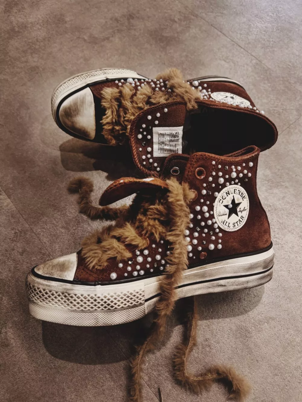 CONVERSE PLATFORM HIGH Cozy Pearl Brown - foto 3