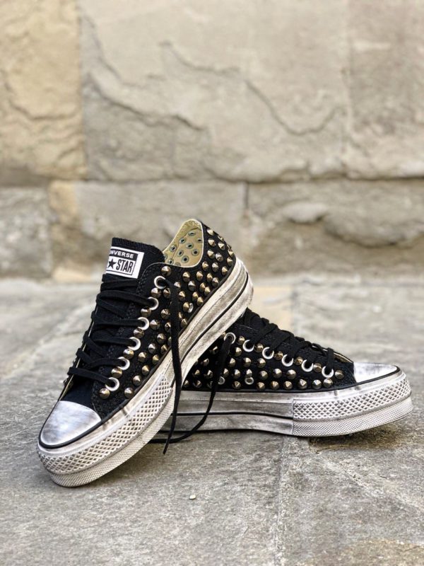 converse nera bassa