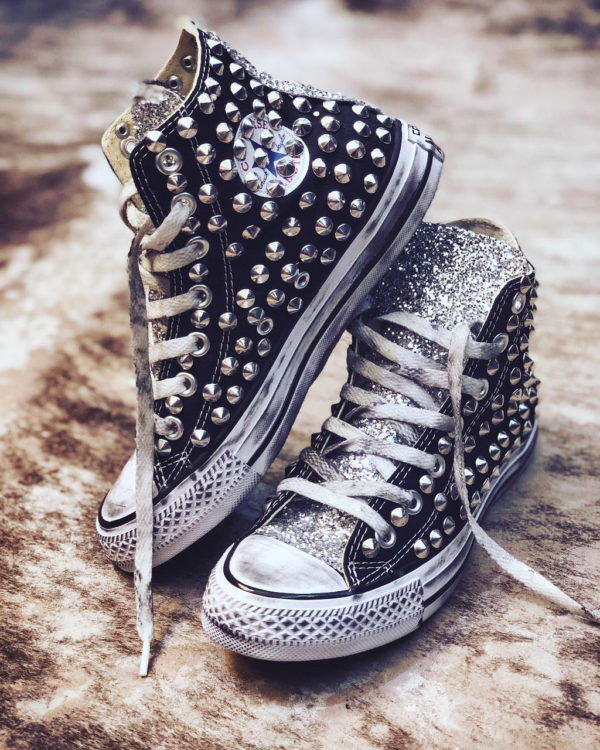 converse argento 750