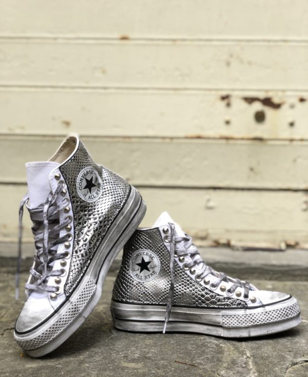 Converse High Platform White (Pytho Silver)
