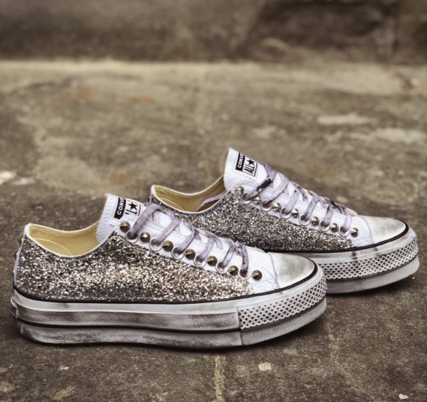 converse zeppa silver