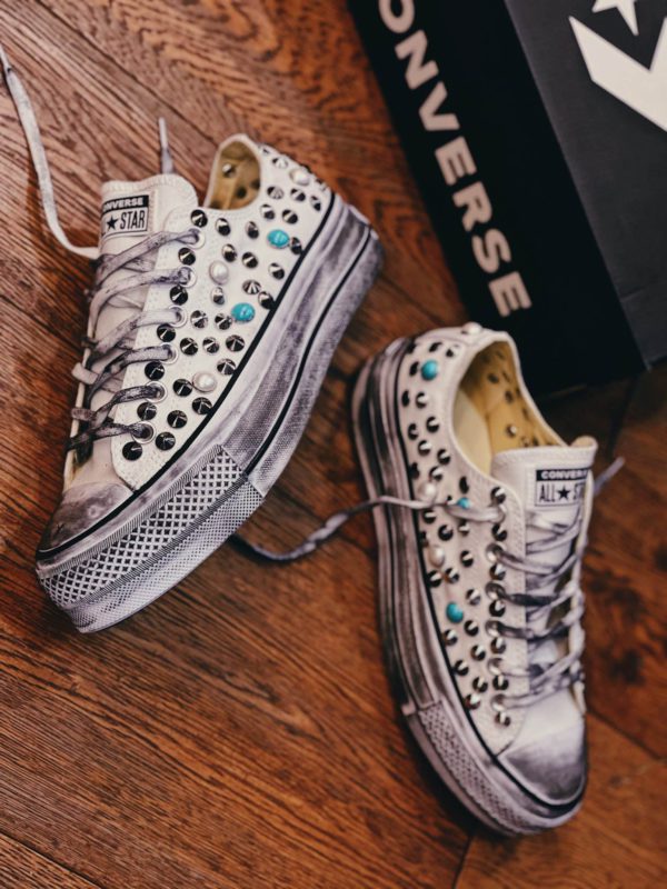 Converse Platform Low White Stardust